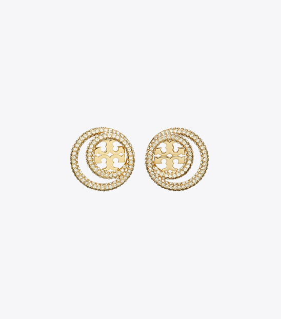 MILLER PAVE DOUBLE RING STUD