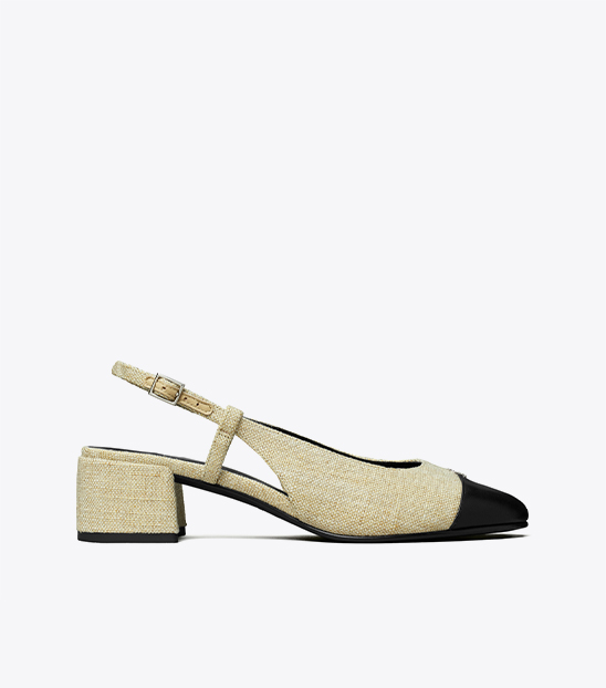 CAP-TOE SLINGBACK PUMP