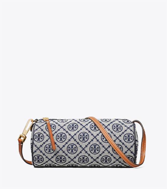 T MONOGRAM CYLINDER BAG