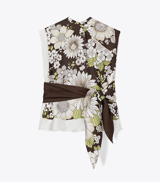 áo lụa họa tiết bandana