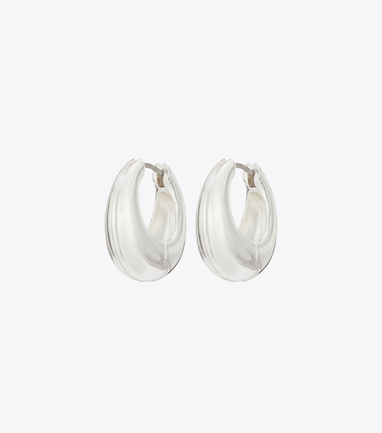 SMALL PIERCED HOOP EARRINGS