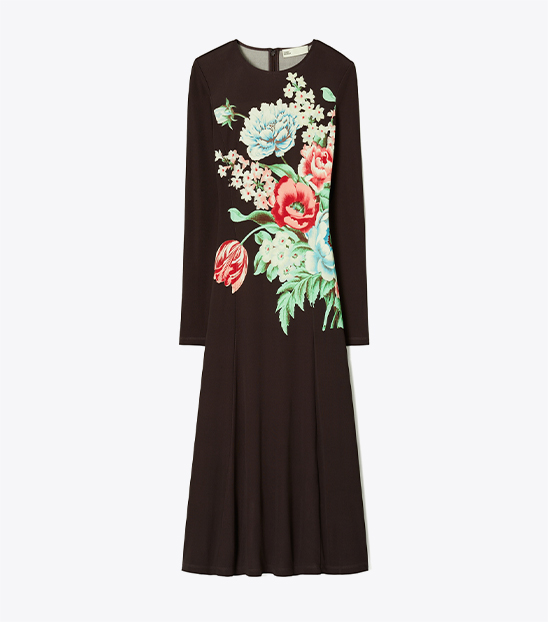 PRINTED JERSEY DRESS